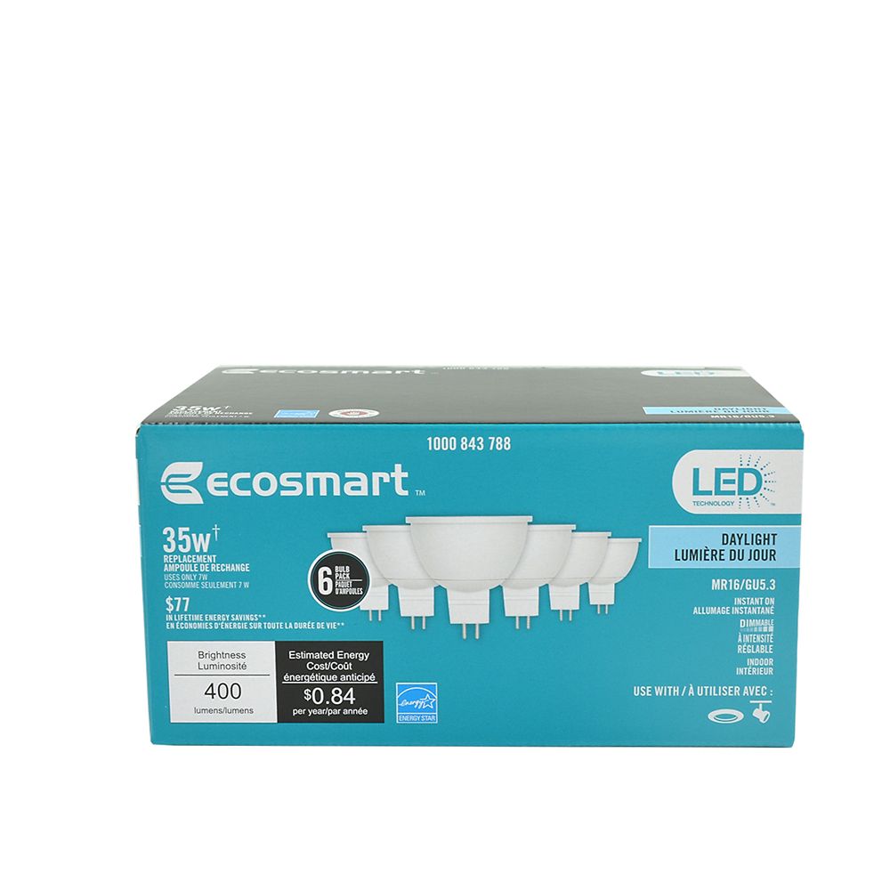 Boîte Ecosmart LED MR16/GU5.3 Daylight